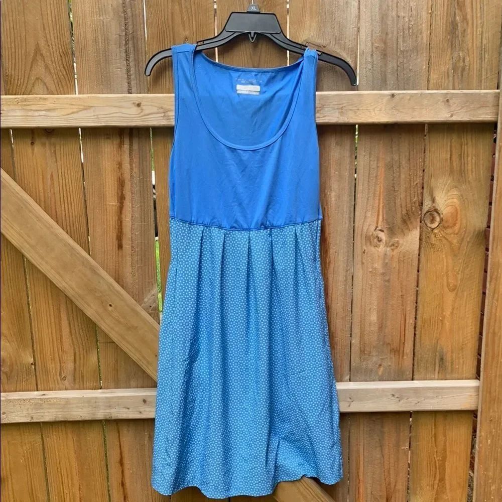 Columbia Blue Sleeveless Sundress with Scoop Neck